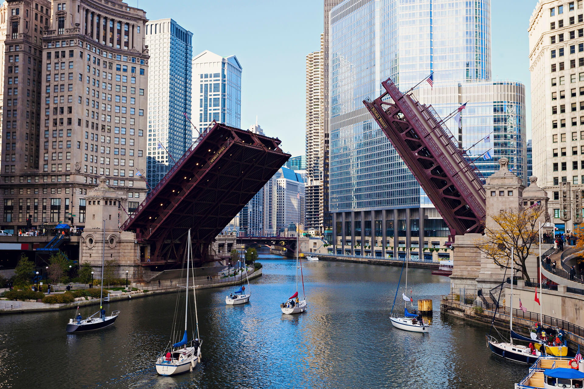 Illinois, Chicago, Michigan Avenue bridge