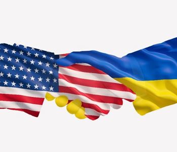 USA/Ukraine Handshake