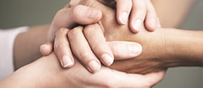 Three hands in a knot