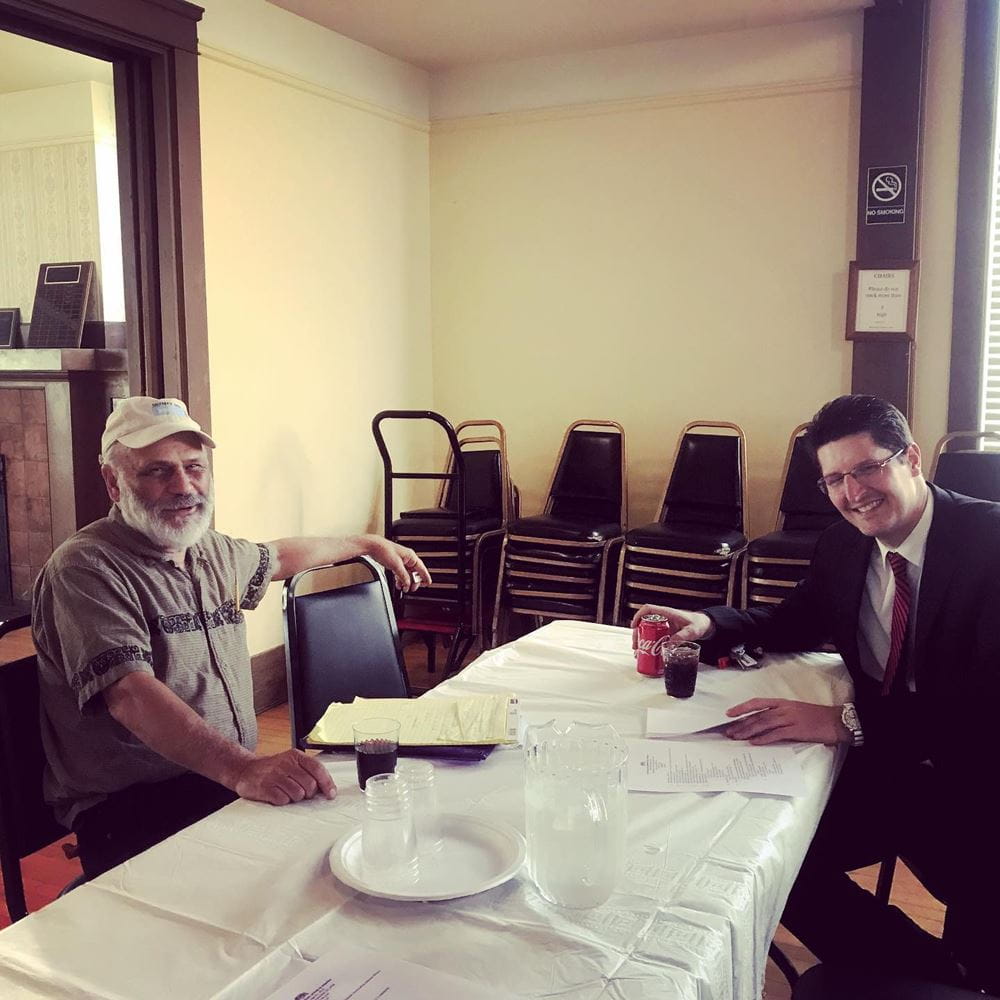 Eric and Financial Officer Lester Pedrazzini