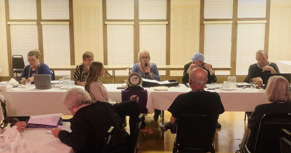 Officers at Monthly Club Meeting