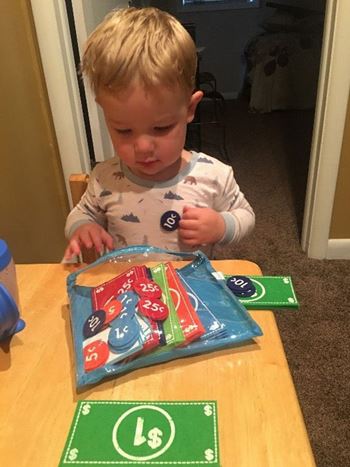 Child with Toy Money