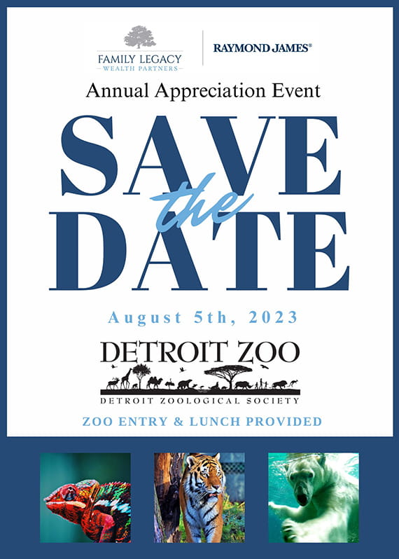 Save the Date - Detroit Zoo Flyer