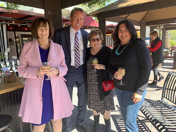 John with Clients at Bubble Bar