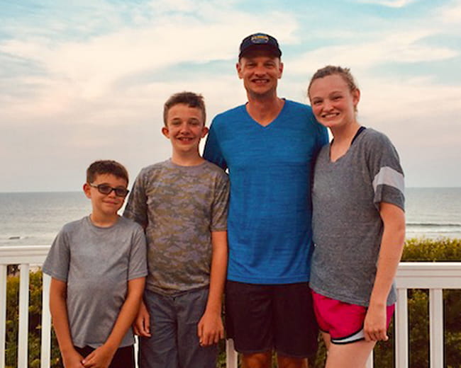 George Wright and family