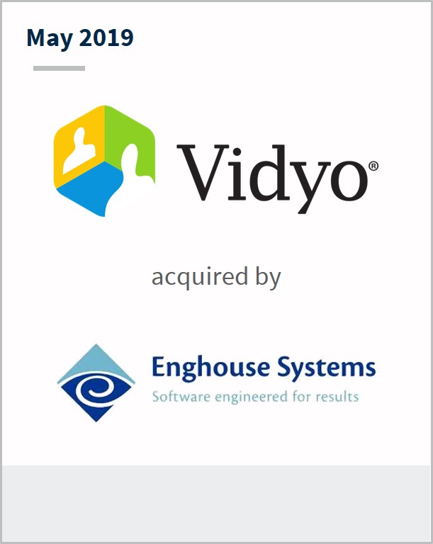 May 2019 Vidyo has been acquired by Enghouse Systems