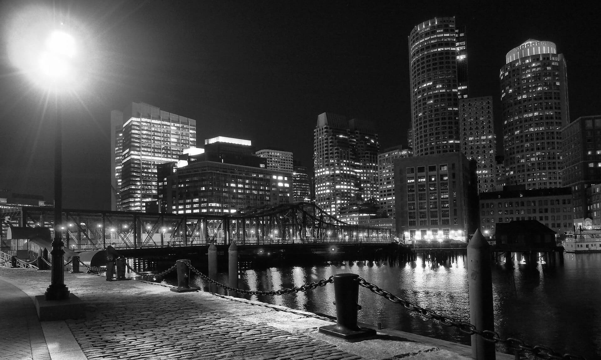 Boston black and white