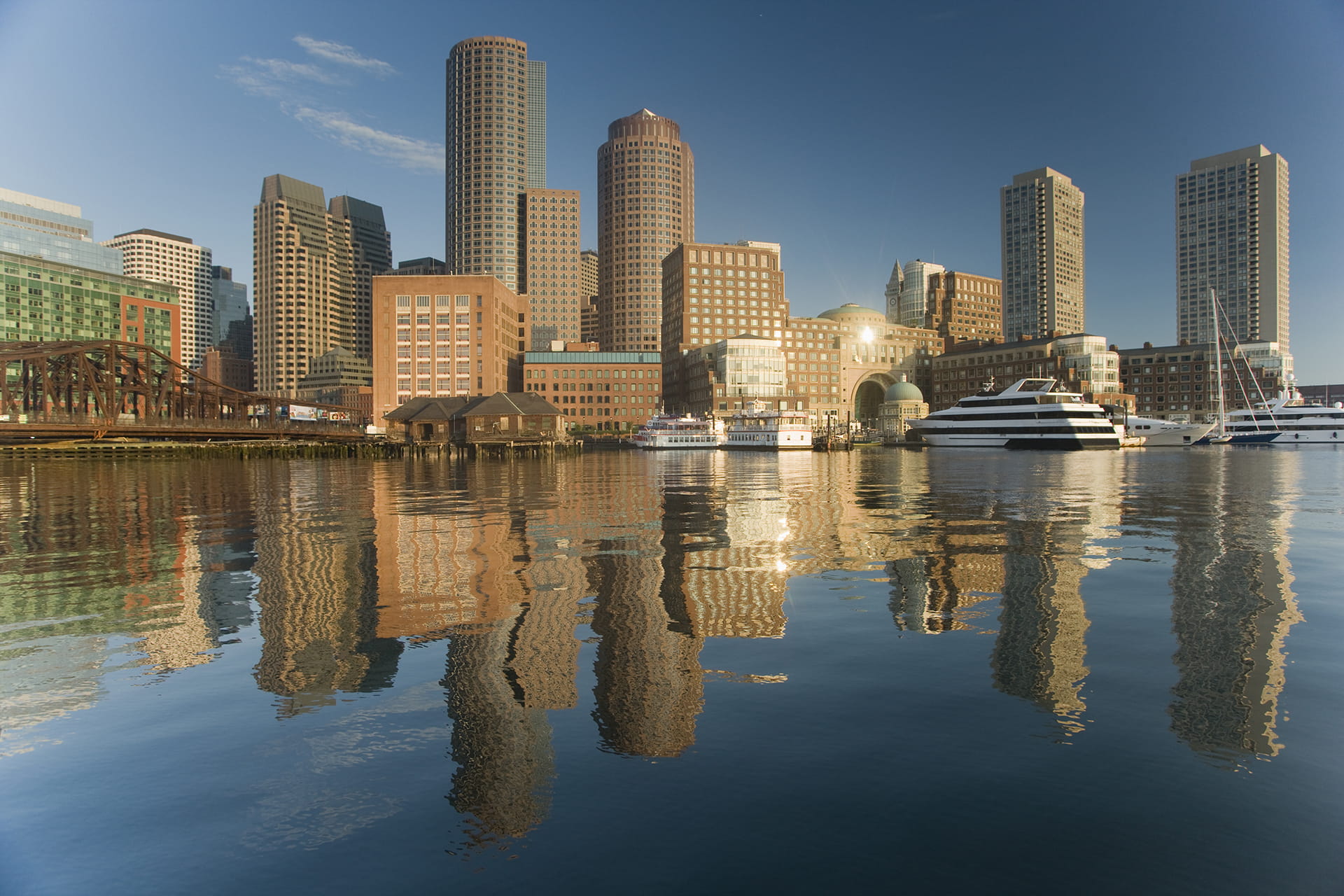 Bird's eye view of Boston