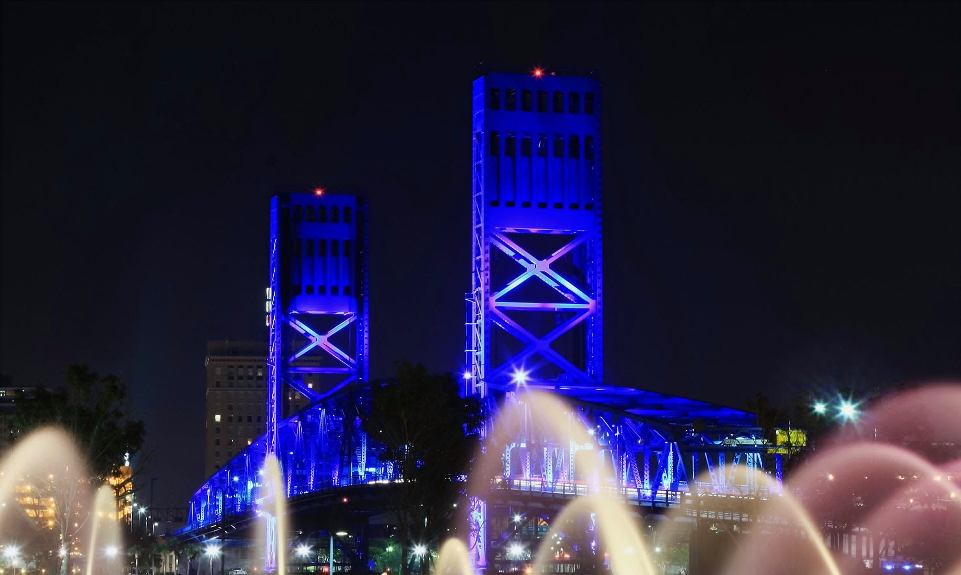 Main Street Bridge, Jacksonville at Night