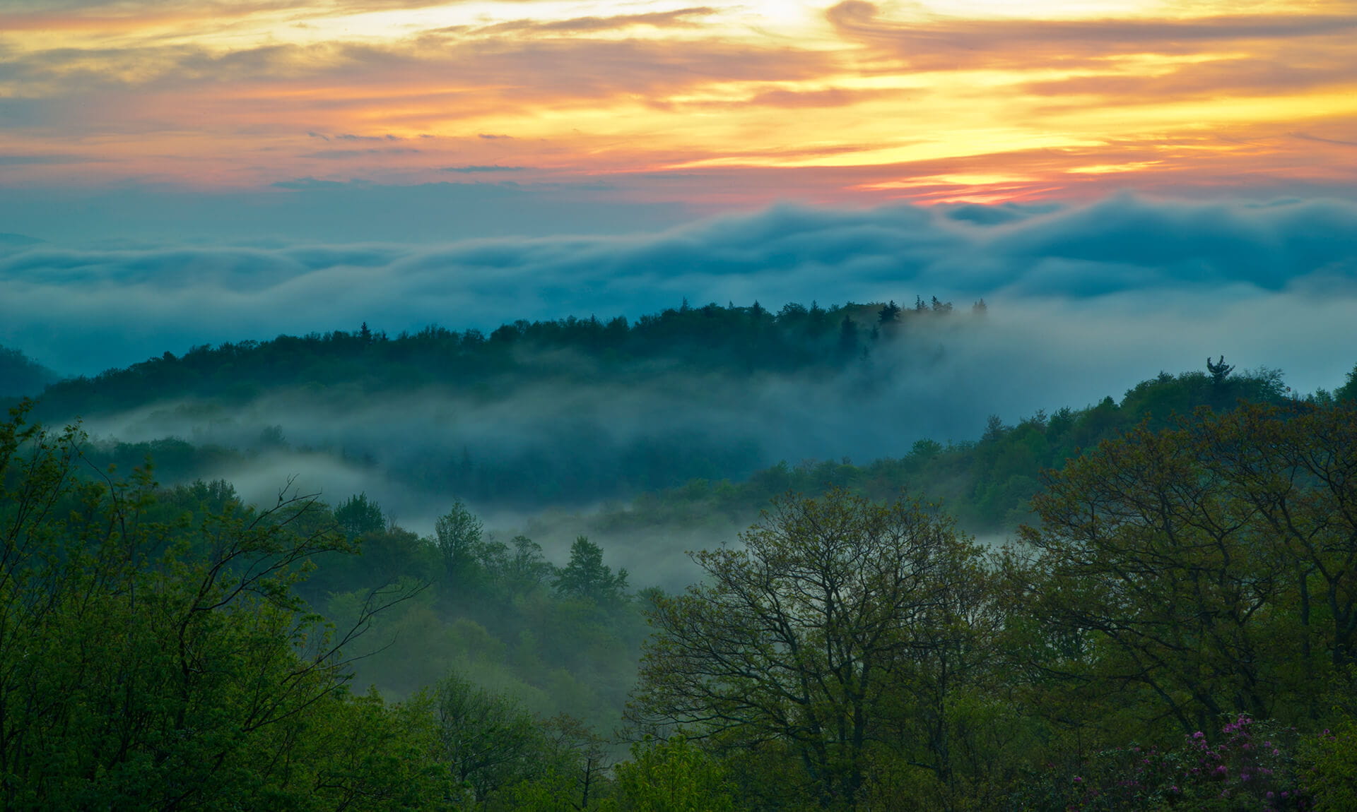 Appalachian Mountain View Sunrise