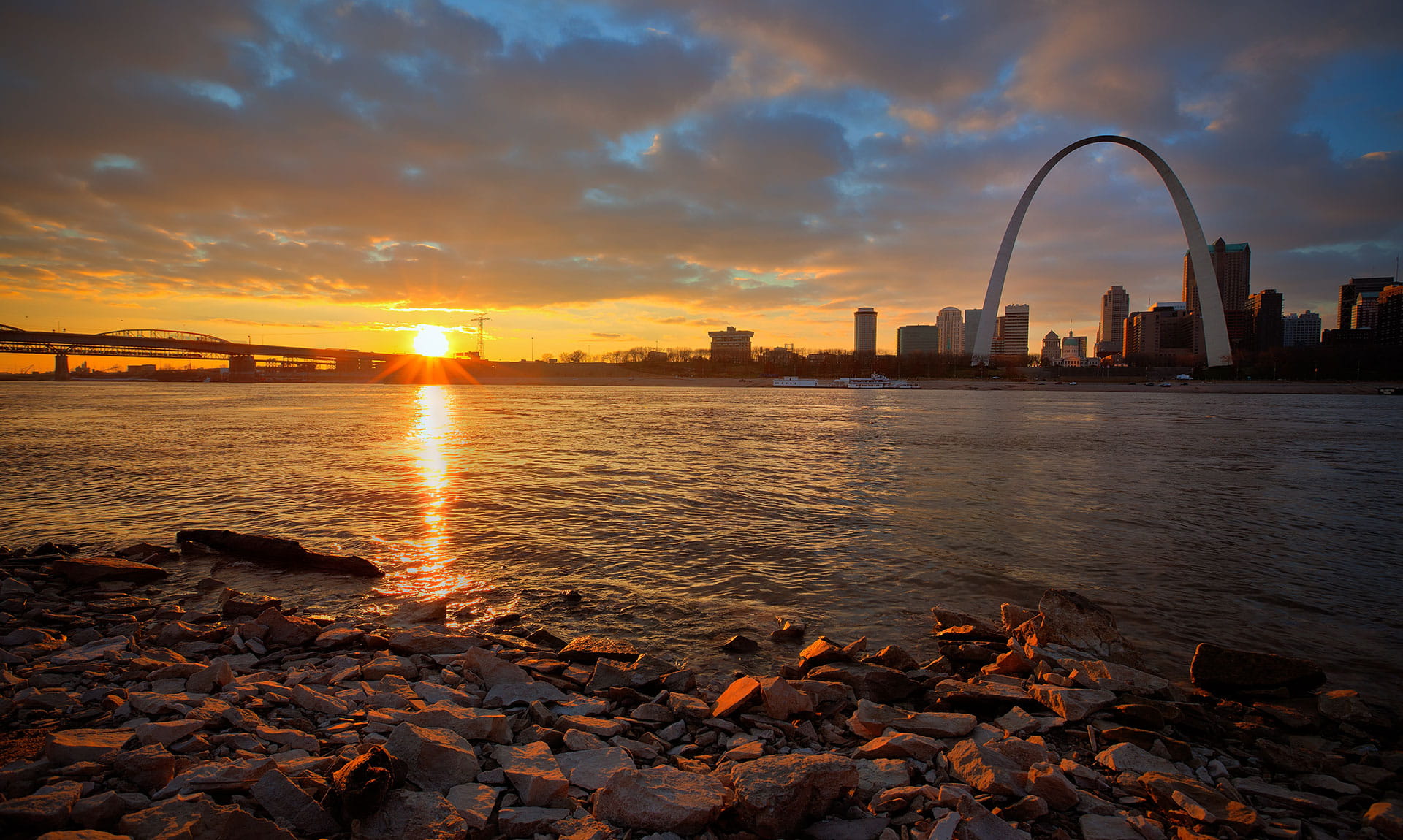 St. Louis view from Beach Sunset