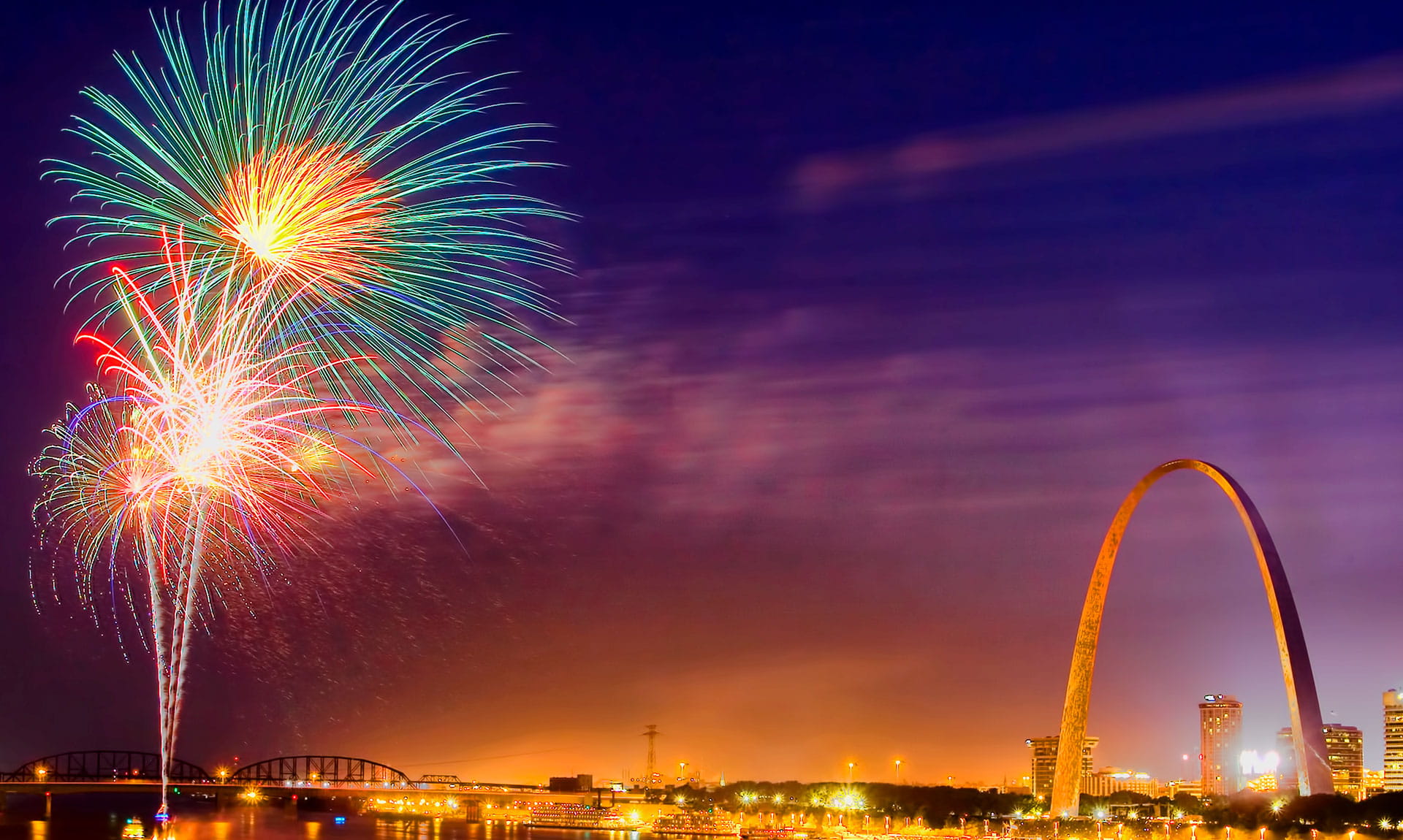 Fireworks at St. Louis