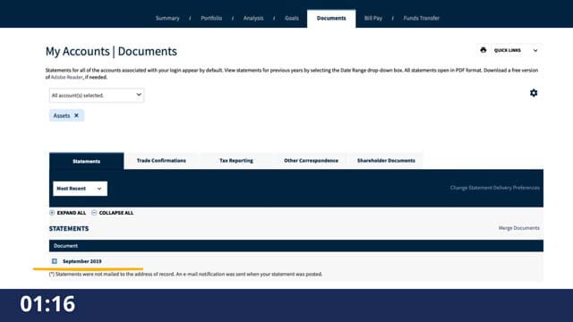 How to Find your Statements and Fees