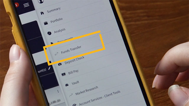 How to transfer funds through the app thumbnail.