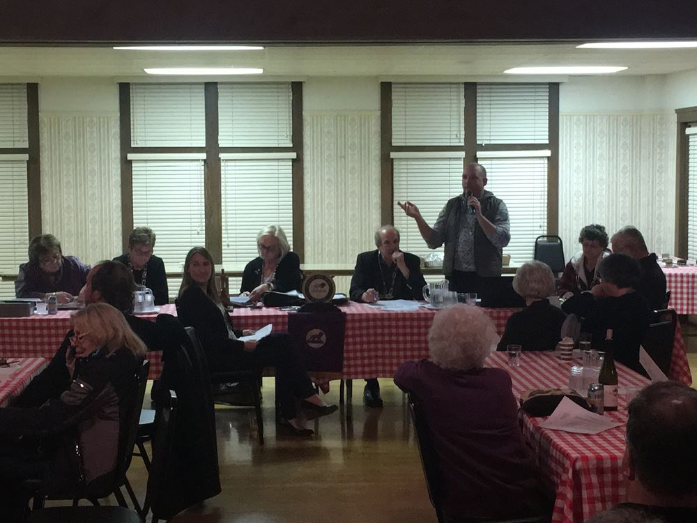 Officers at Monthly Club Meeting
