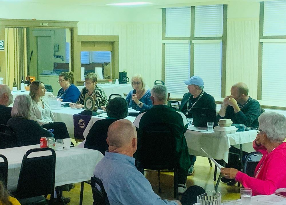 Officers at Monthly Club Meeting