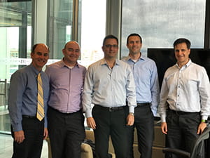 Frank McKenna, Brian Lund, Albert Grossman...far right René Dierkes. Brian and Albert fund managers for ClearBridge Small Cap