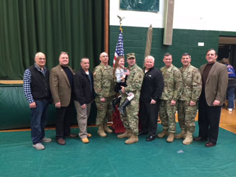 Lieutenant Colonel Ed Lynch with fellow Retired Army Officers & NCOs from 411th Engineer Brigade