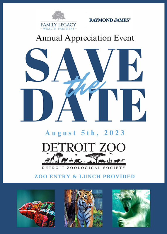 Save the Date - Detroit Zoo Flyer
