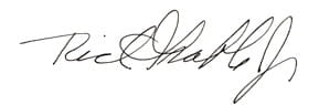 Rich Grable signature