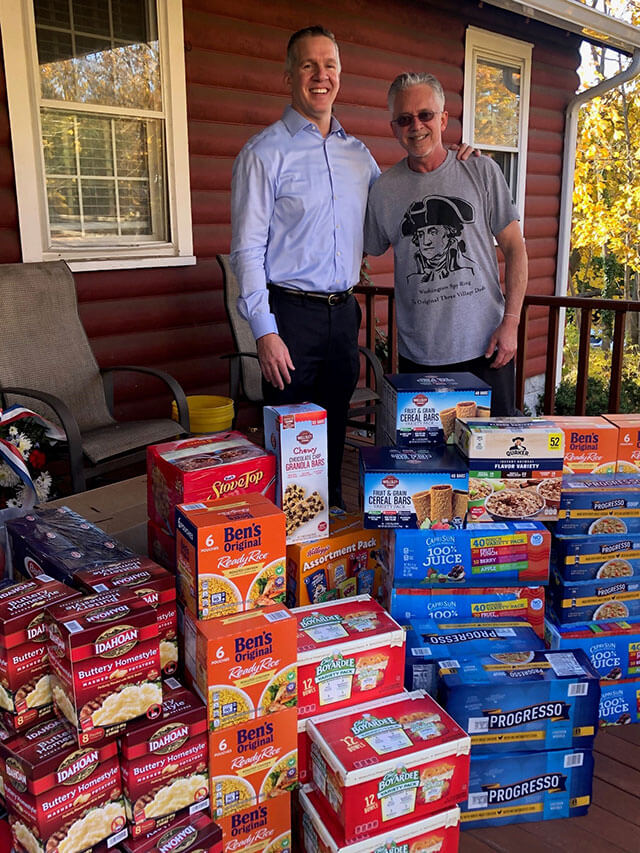 Jeffrey Hendel, Hendel Wealth Management Group and Michael Ferrara, Three Village Dads Foundation. 