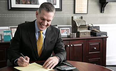 Jeffrey Hendel working in his office