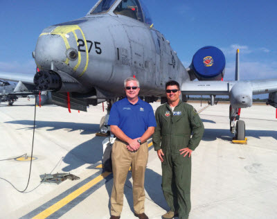 Charles Serving as Honorary Commander 86th Fighter Weapons Squadron 2013
