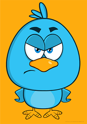 Angry Blue Bird