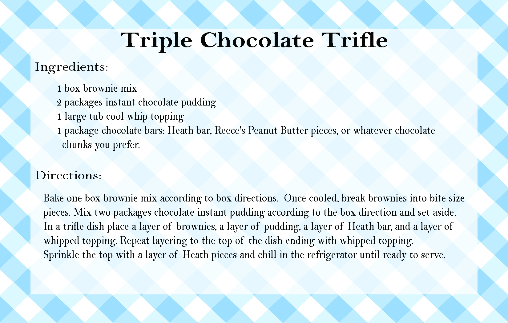 Chocolate Trifle