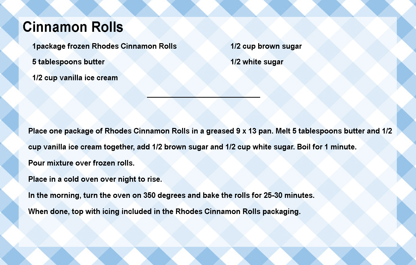 Cinnamon Rolls