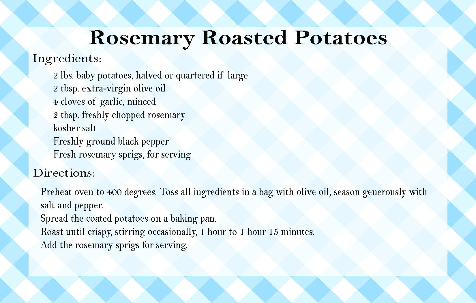 Rosemary Potatoes