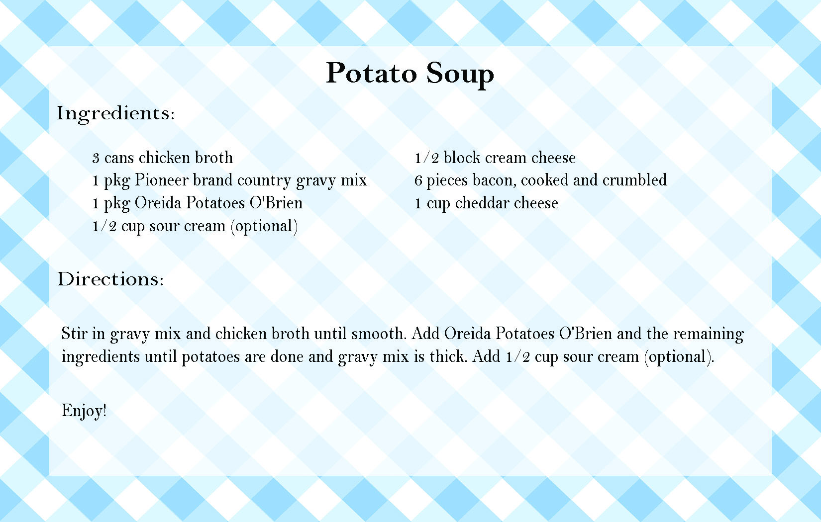 Potato Soup