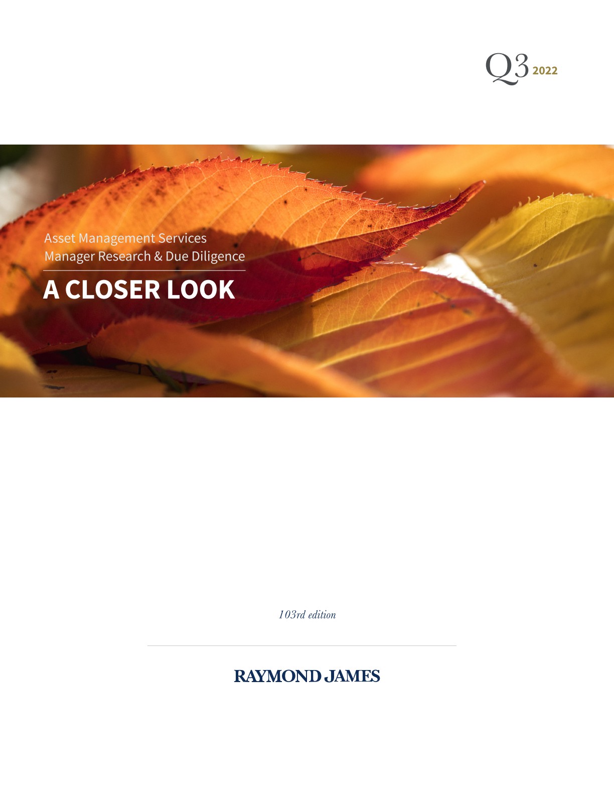 A Closer Look Publication - Q3 2022