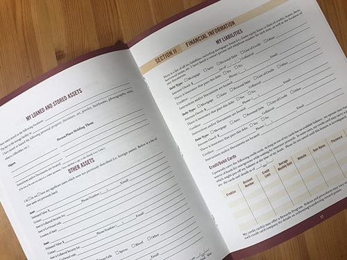 38-page Organizer