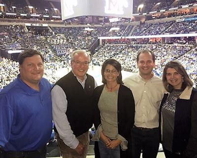 Shaw Team at Tigers Game