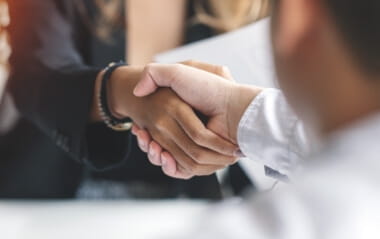 Businesswoman Handshake
