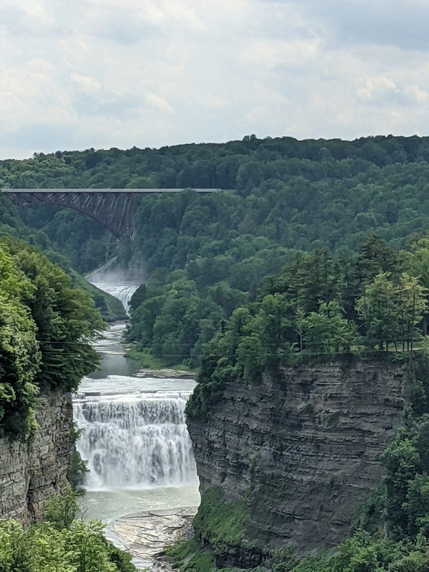 view of waterfall