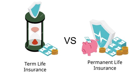 Term vs. Permanent Life Insurance graphic