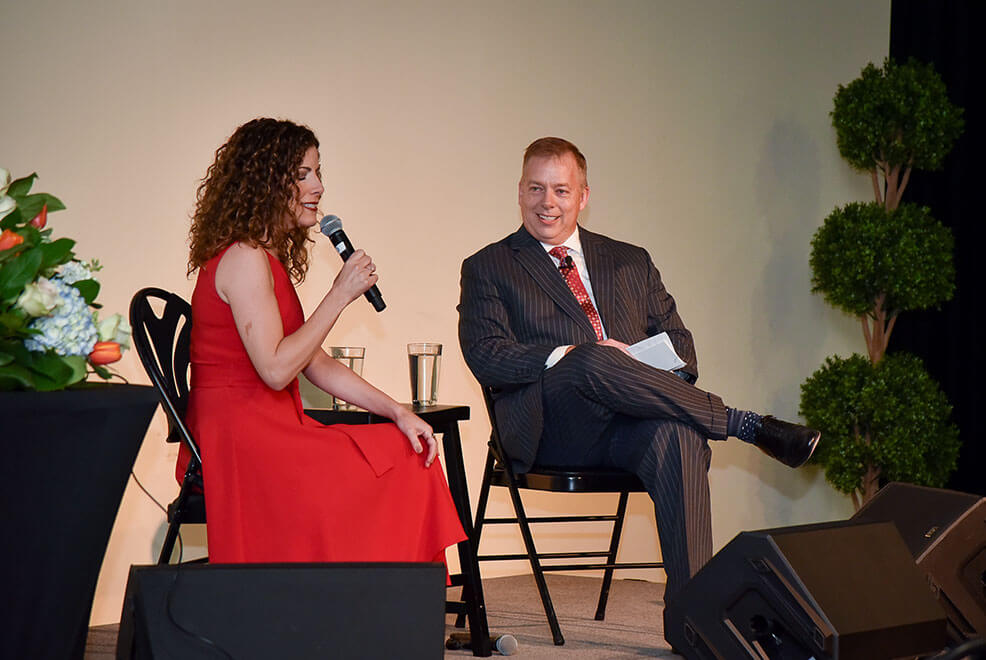Eric Wheeler speaks to physicians