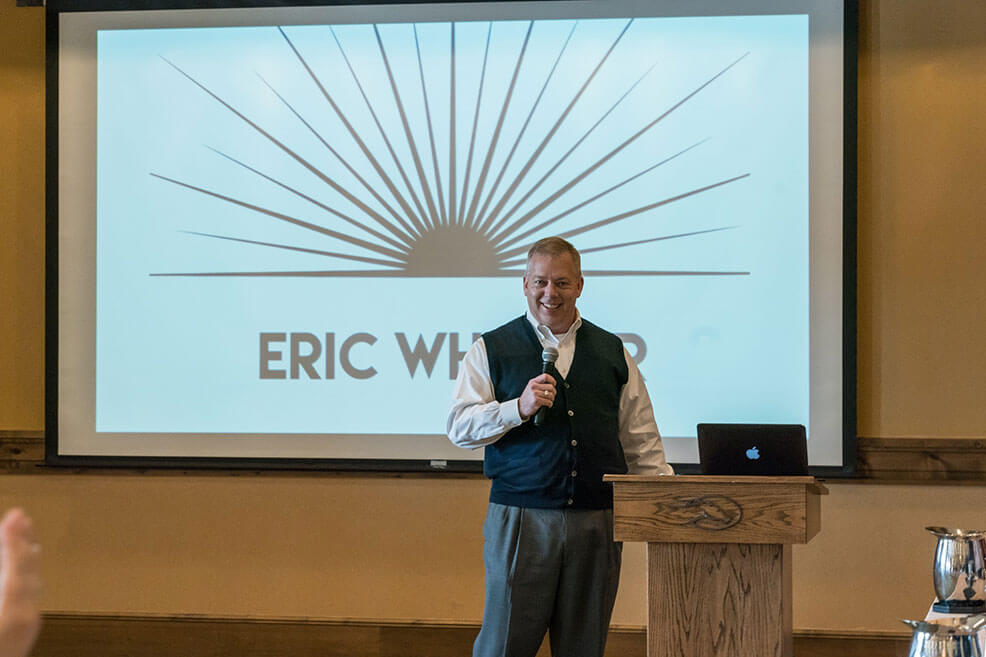 Eric Wheeler speaks to professionals and entrepreneurs