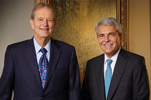 Photo: Tom James, Chairman of the Board, and Paul Reilly, Chairman and CEO, Raymond James Financial