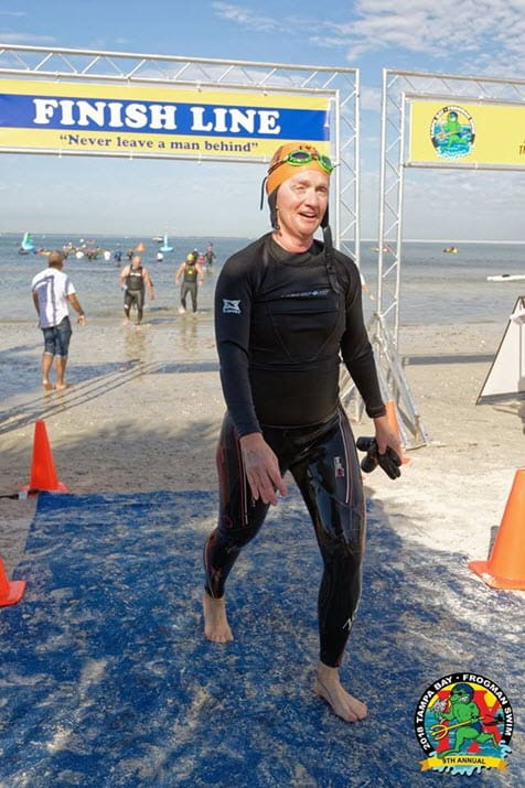 Associate swims across Tampa Bay for the Navy SEAL Foundation