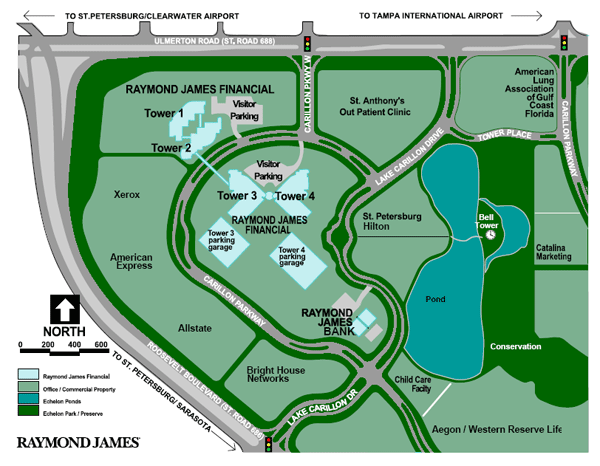 raymond james parking map Map Directions Contact Us Raymond James raymond james parking map