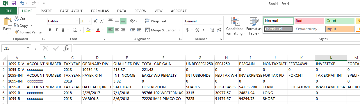 Tax information