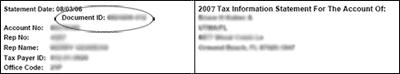 TaxAct Users Document ID example