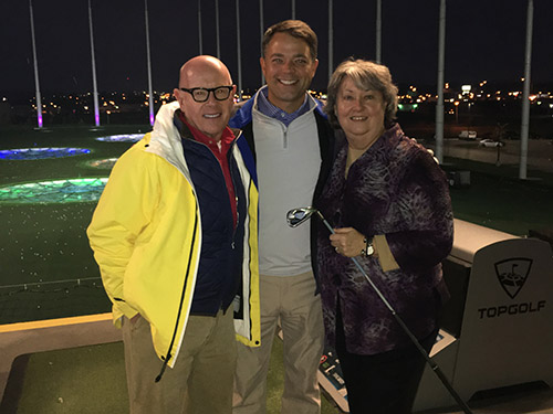 Pictured (left to right): Joe Rowland, Andrew Fowler and Suzanne Bradford