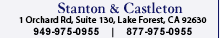 Stanton & Castleton, Inc. - Lake Forest, CA - Comprehensive Financial Solutions for Individuals & Businesses - 1 Orchard Rd, Suite 130, Lake Forest, CA 92630