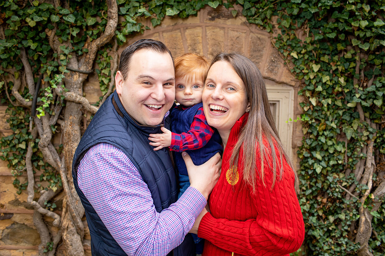 David and his family: David’s wife, Kristin, and his son, Zachary.