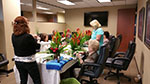 Flower arranging event for our women clients