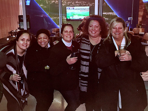 Pictured (left to right): Julie Hippe, Michelle Bratton, Nena Howden, Chontel Bracey and Jeanne Basso